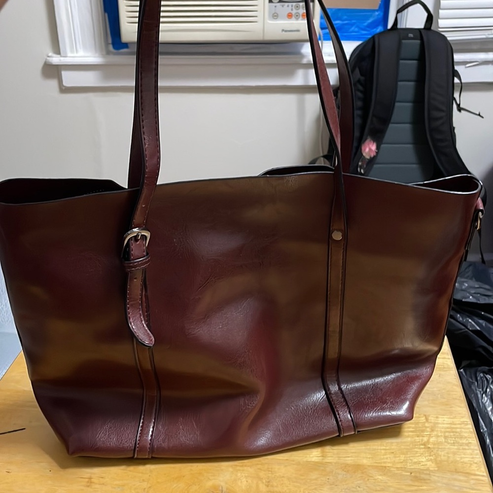 Burgundy purse